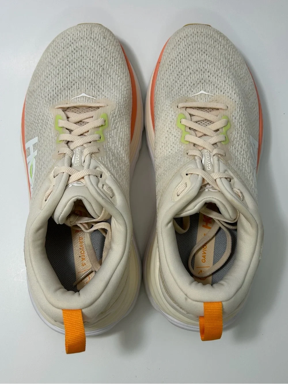 Hoka One One Gaviota 5 Beige Coral Running Shoes 1134235-VLG Women’s Size 7.5 B